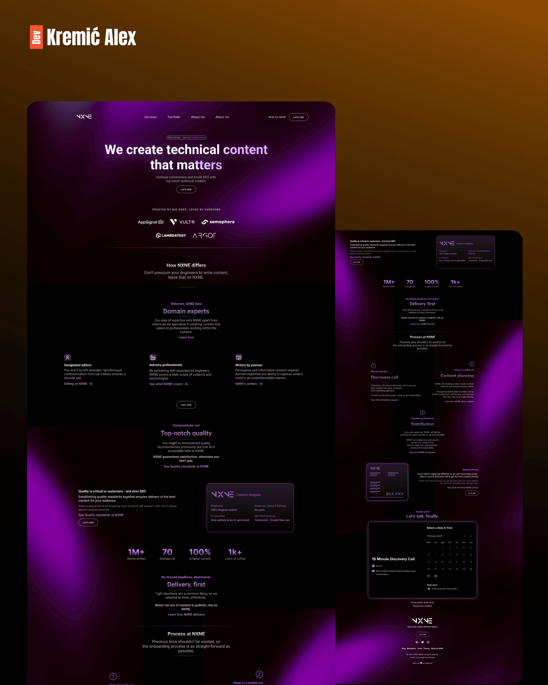 NXNE Media, UI design